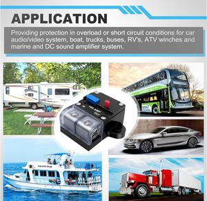 Disjoncteur réinitialisable DC12V 80A, protection contre les surcharges en ligne avec bouton <span class=keywords><strong>de</strong></span> réinitialisation manuel pour <span class=keywords><strong>voiture</strong></span> - Product Image 6