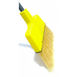 Fabbrica EcoClean all'ingrosso diretta su misura giallo interno esterno lungo setola in acciaio manico in plastica angolare scopa - Product Image 2