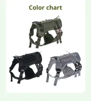 Harnais tactique pour chien en gros avec conception anti-traction - Matériau Oxford camouflage, boucle POM, MOQ 2 pièces pour chiens de taille moyenne à grande