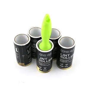 lint removing adhesive roller beds pet sofa clothes cleaning black portable sticky hair lint roller