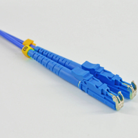 Kabel Patch Fiber Optik Multi Mode Orange LSZH 3.0 SM9/125 OS2 E2000/APC DX untuk Jaringan FTTH/IP Panjang 1m-3km Transmisi 0-3km