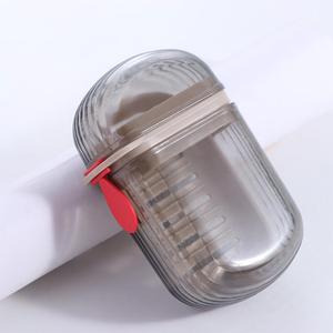 Wholesale Convenient Travel Plastic & Mouthwash Cup Storage Box <b>Set</b> Includes <b>Soap</b> for Couple Wash Cups - Product Image 1