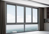 Sistema de ventanas y puertas de aleación de aluminio duradero, aislante del calor, moderno e insonorizado; ventanas correderas de ahorro energético de hasta 110 mm.