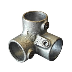 Soporte de estante de tubo galvanizado industrial Accesorios de abrazadera de llave Par Accesorios de herramientas - Product Image 2