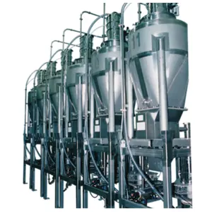 Pabrik Tiongkok mesin pemukul beton tiga hopper sistem dosis agregat pabrik batch beton