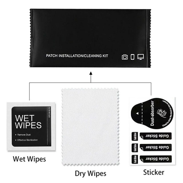 Hot Sale 200Pcs Alcohol Wipes Dusting Cleaning Cloth 3-in-1 Screen Protector Application Kit