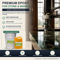 Colle époxy haute performance 4:1 pour surfaces en pierre, marbre et granit, finition brillante, résistante au jaunissement, revêtement de ligne de séchage – Vente en gros