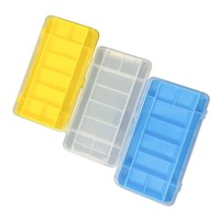 Boîte de rangement pour leurres à double couche en PP, grande capacité, pour appâts artificiels et accessoires, équipement de pêche, utilisation en rivière