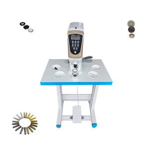 Machine à riveter les boutons-pression servo commerciale, machine semi-automatique de fixation d'œillets pour chaussures en toile et tissus - Product Image 2