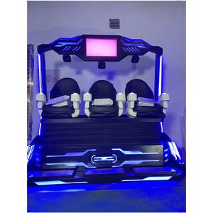 เก้าอี้โรงภาพยนตร์เคลื่อนไหว VR 9D อุปกรณ์ความบันเทิงระบบไฟฟ้า3ที่นั่งสวนสนุกเชิงพาณิชย์ในร่ม - Product Image 2