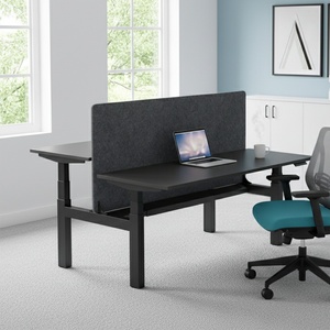 Project Supplier Large Electric Height Adjustable Desk 4 Legs Standing Desk for Office Furniture Executive Stand up Desk - Product Image 1