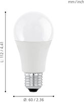 Ampoule LED A19 A60 E27 avec boîtier en plastique, 220V 3W, lumière blanche pour éclairage intérieur