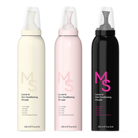 Mousse capillaire revitalisante sans rinçage, légère, non grasse, nourrissante, démêlante, douce et lissante pour tous types de cheveux, vente en gros