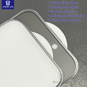 Liquid Silicone <strong>Tempered</strong> <strong>Glass</strong> Carbon Fibre Shatterproof Edge 3D Protective Film for iPhone 17 Pro Max 16 15 14 Screen - Product Image 5
