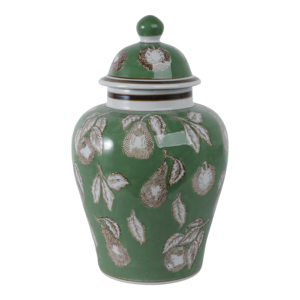 Vaso Decorativo in Ceramica con Design a Pera Verde per Soggiorno, Ufficio e Arredamento Casa - Product Image 4