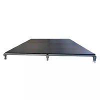 Plateforme de danse carrée modulaire en métal pour l'extérieur avec installation rapide, anti-rouille, 1,22 m x 1,22 m, capacité de charge de 1000 kg