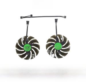 พัดลมระบายความร้อนสำหรับการ์ดวิดีโอ T129215SU PLD09210S12HH 88มม., พัดลมระบายความร้อนสำหรับ GTX 1050 1060 1070 Ti GV-RX570 <span class=keywords><strong>580</strong></span> AORUS RX 470 480 380X พัดลม <span class=keywords><strong>R9</strong></span> - Product Image 2