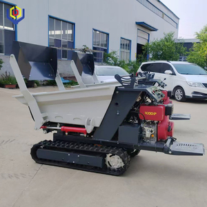 Gratis bezorging Tuinbouw Mini <span class=keywords><strong>Loader</strong></span> 500KG Kleine Rups Dumper met Heffunctie Track Mini Dumper - Product Image 6