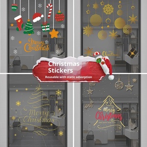 <span class=keywords><strong>Film</strong></span> adhésif statique moderne en PP écologique pour Noël, idéal pour balcon, maison, chambre, bureau, centre commercial, décoration de fêtes - Product Image 1