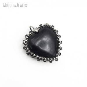 Colgante <span class=keywords><strong>de</strong></span> corazón <span class=keywords><strong>de</strong></span> obsidiana <span class=keywords><strong>de</strong></span> cristal Natural PM45379, joyería <span class=keywords><strong>de</strong></span> brujería gótica negra, colgantes y dijes <span class=keywords><strong>de</strong></span> moda bohemios, abalorio <span class=keywords><strong>de</strong></span> regalo - Product Image 5