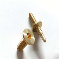 Tornillos de interfaz para palo de billar, accesorios de unión roscados de acero inoxidable, procesados en torno CNC