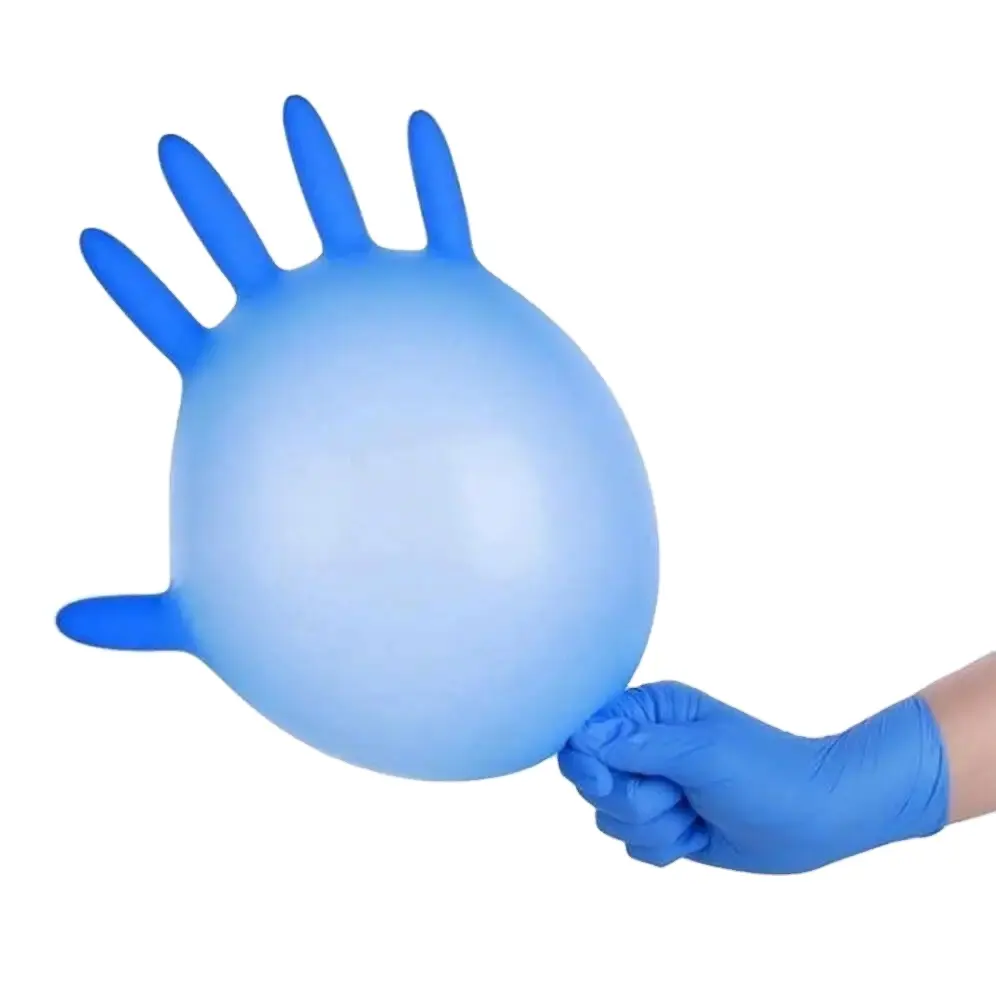 Fábrica venda quente Luvas De Nitrilo Livre Em Pó Luvas De Nitrilo Descartáveis Livres Fabricantes Blue Nitrile Gloves