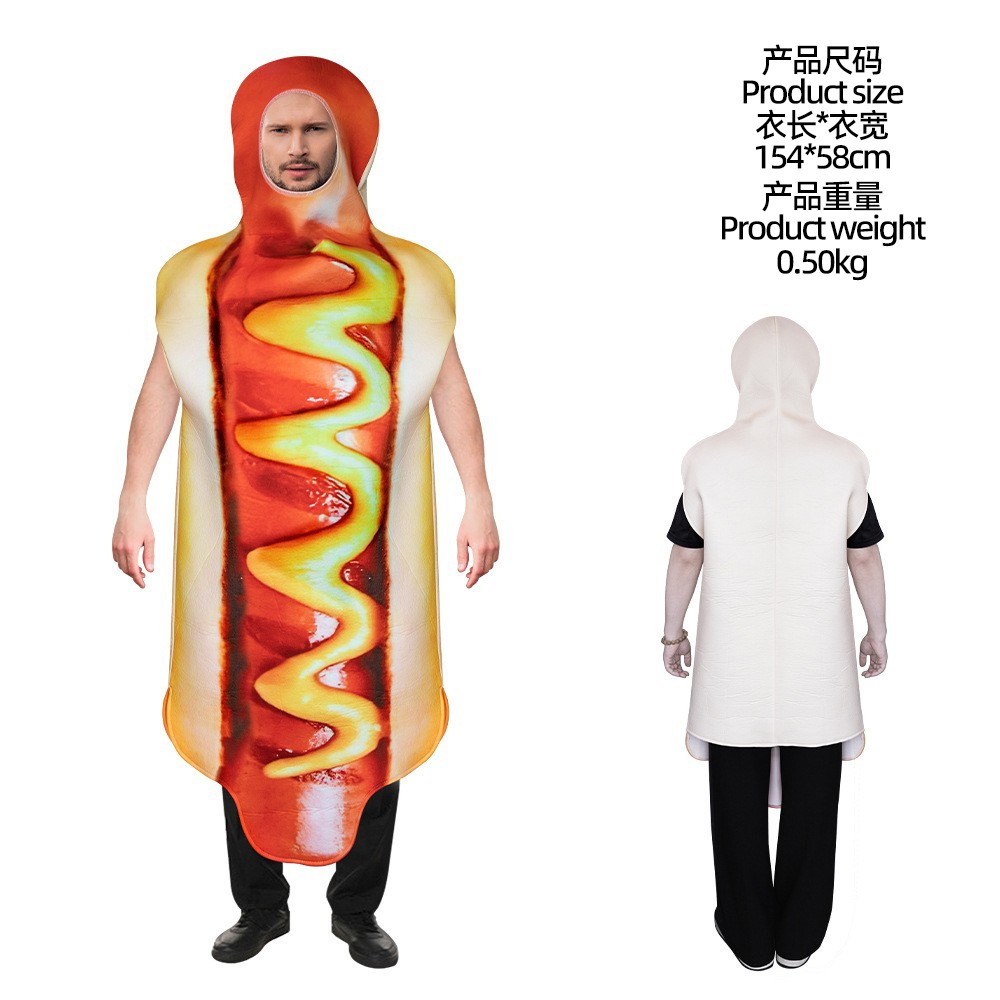 Hot dog composite sponge clothing
