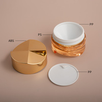Emballages cosmétiques de luxe uniques en plastique vides de 30g et 50g, contenants pour soins de la peau, pots pour crème pour le visage et les yeux avec couvercles