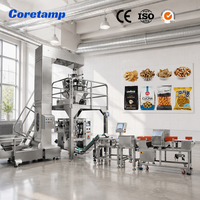 Machine d'emballage industrielle VFFS pour snacks, machine d'emballage de pop-corn avec injection d'azote, pesage et ensachage automatiques