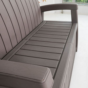 Hot Selling Outdoor Furniture Garden Set Balcony Patio Park PE Plastic <strong>Rattan</strong> Waterproof Backyard Sofa <strong>Bench</strong> with <strong>Storage</strong> Space - Product Image 5