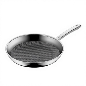 Padella Antiaderente Anita Triply in Acciaio Inox a Nido d'Ape 3-4L con Manico in Acciaio Inox per Induzione e Fornello - Product Image 1