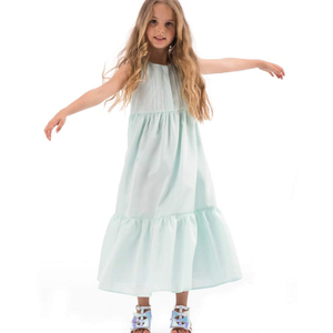 Vestido de Niña Modelo 2024, Vestidos Elegantes de Manga Corta para Niñas de 10 Años - Product Image 1