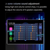 Système Android 11 Amplificateur à 8 canaux 4-64G Lecteur de musique à écran tactile de 8 pouces Tuya APP Panneau de commande Amplificateurs récepteurs intégrés