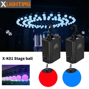 Led tahap DMX XLWinch RGB bola angkat bola lampu bola kinetik