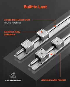 Orangea hướng dẫn tuyến tính 2 miếng SBR16-2000mm, hướng dẫn tuyến tính vuông vận chuyển mang khối, CNC hướng dẫn Kit - Product Image 5