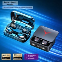 Écouteurs sans fil M90 M10 TWS intra-auriculaires avec réduction de bruit, étanches, avec étui de charge