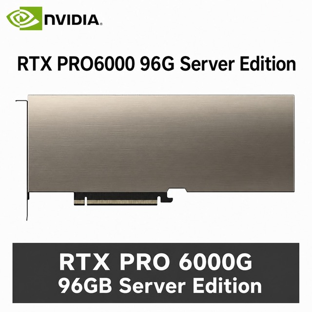 RTX PRO 6000 Blackwell Server Edition 96GB GDDR7 ECC Graphics Card 24064 CUDA Cores PCIe 5.0 x16 AI GPU In Stock