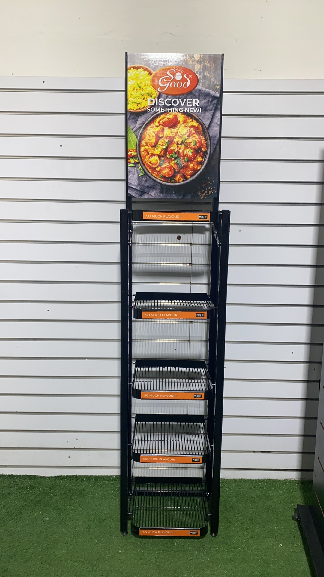 Apache Foldable Modern Black for 5-Layer Metal Beverage Display Stand Floor Racks for Exhibition & Retail Shops — view 3