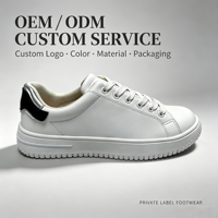 Tendance Mode Baskets Blanches Respirantes à Plateforme pour Hommes et Femmes, Chaussures Décontractées Quotidiennes à Coupe Basse, Fabrication OEM ODM, Logo et Couleurs Personnalisables