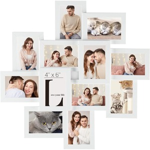 Collage Picture <b>Frame</b> 4x6 <b>Wall</b> Decoration Handmade Rectangular Photo <b>Frame</b> Set Living Room Bedroom Study - Product Image 2