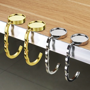 <span class=keywords><strong>Gancho</strong></span> Colgante Portátil de Aleación de Zinc para Bolsos, para Escritorio Escolar/de Oficina, para Niñas - Product Image 1
