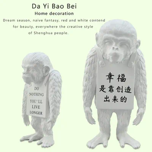 Giocattolo Medicom sculture Pop Art resina arte Banksy Orangutan Banksy - Product Image 3