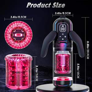 Titreşimli, Döner, Emici, Otomatik Erkek Mastürbatörü, Telefon Tutucu ile Erkekler İçin Oral Seks Oyuncağı - Product Image 6