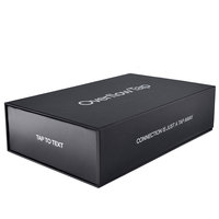 Boîtes cadeaux magnétiques haut de gamme pour accessoires de téléphonie mobile avec carte NFC personnalisée, emballage rigide en carton à clapet