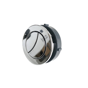 Kit de Repuesto Universal para Inodoro con Doble Descarga, Botón de Presión Redondo de 48mm, Cromado, para Cisterna - Product Image 1