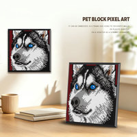 Kits de Bloques de Construcción de Ladrillos de Micropartículas DIY para Arte Pixelado de Mascotas, Pintura de Pared, Uso Dual para Escritorio y Hogar, Decoración, Rompecabezas de Ensamblaje, Regalo