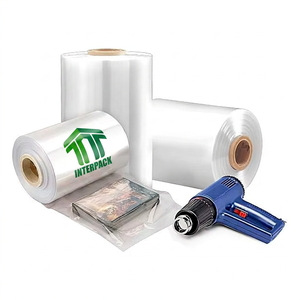 Premium Polyolefin Shrink Film 16 In X 2625 Ft 100 Gauge Bi Fold Heat <b>Wrap</b> POF Centerfold Machine Grade Transparent - Product Image 1