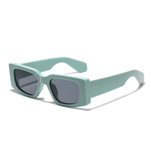 Gafas de Sol Rectangulares Pequeñas para Hombre, Estilo <span class=keywords><strong>Retro</strong></span>, Vintage, Futurista, Y2K, de Alta Calidad, 2024 - Product Image 6