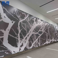 Panneau mural perforé en aluminium résistant aux intempéries et à l'eau pour la décoration intérieure des bâtiments (vente en gros)