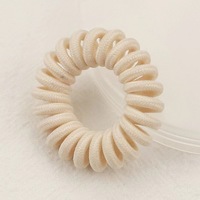 Ikat Rambut Spiral Mini Plush Model Kabel Telepon untuk Wanita, Gaya Baru Musim Gugur Musim Dingin untuk Anak Perempuan